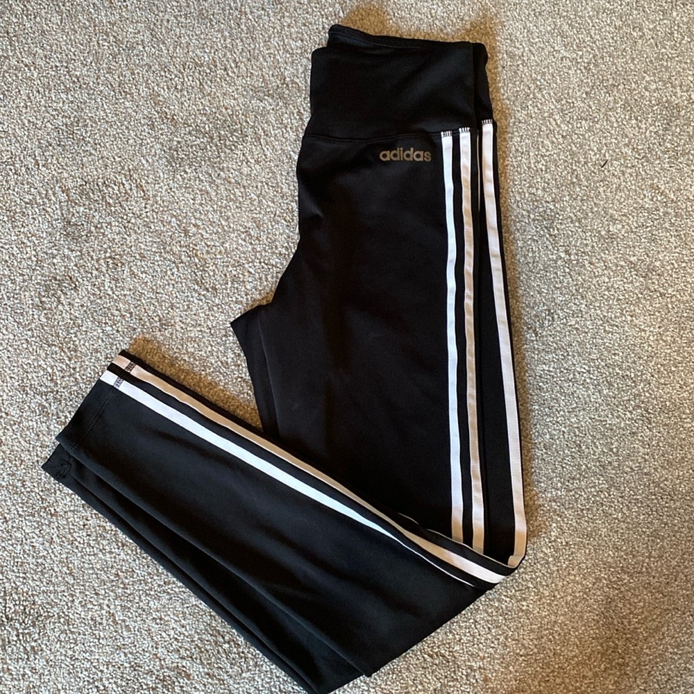 Adidas three stripe legging